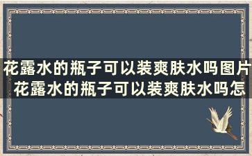 花露水的瓶子可以装爽肤水吗图片 花露水的瓶子可以装爽肤水吗怎么装